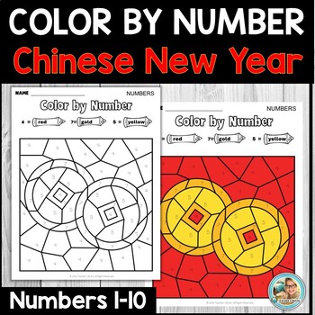 Chinese New Year 2025 Color by Number | To 10 | Kindergarten | First Grade - Image 4