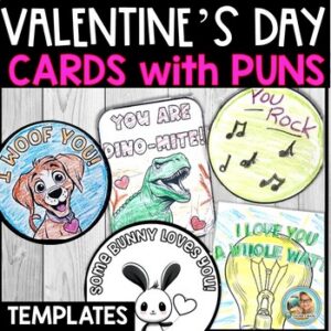 Printable Valentine's Day Cards for Primary Classrooms | Templates | PUNS