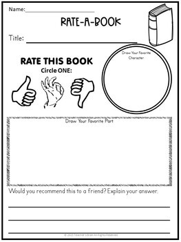 Reading Response Sheets | Listening Center | Book Summary Templates ...