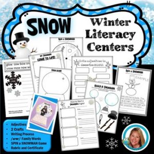 First Day Back From Winter Break | Winter Writing Activities and Crafts