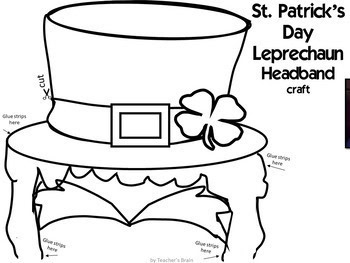 St Patrick's Day Craft | Leprechaun Craft Headband | St Patty's Day Hat - Image 2