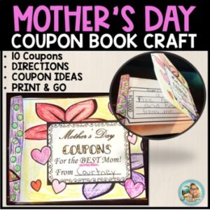 Mother's Day Crafts Ideas Coupon Book Print and Go