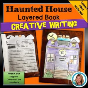 Halloween Writing Activities Craft | Haunted House Layered Book
