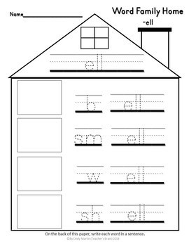 Word Family House Worksheets | Activities Set 3 - Image 3