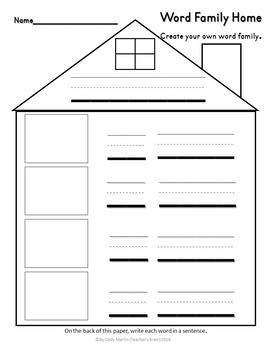 Word Family House Worksheets | Activities Set 3 - Image 4