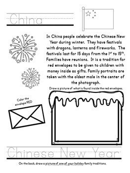 Holidays Around the World Kindergarten 1st Grade Journal | Winter - Image 4