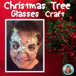 Christmas Crafts for Kids - Christmas Tree Glasses Craft