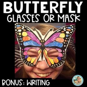 Butterfly Craft Glasses | Writing | Spring Activities | Center Activity
