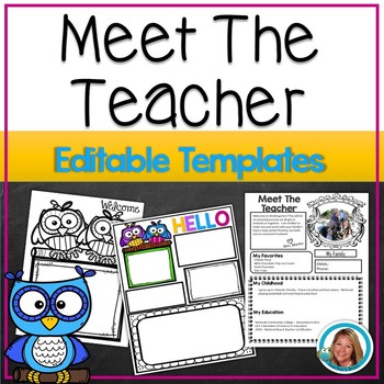 Meet The Teacher Template EDITABLE - Teaching Ideas Made Easy