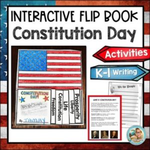 Constitution Day Activities for Kindergarten & 1st Grade | FLIP BOOK
