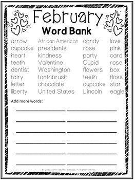 FEBRUARY Writing Prompts Journal K-3 - Image 3
