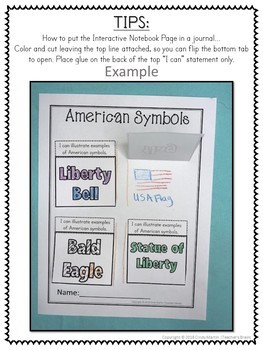 American SYMBOLS Kindergarten and 1st Grade Journal - Image 4