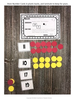 Math Centers Kindergarten - Counting Sets to 20 Worksheets and ...