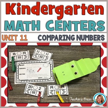 Math Centers Kindergarten | COMPARING NUMBERS Activities | Greater Than ...