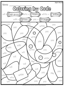 MARCH Color by Sight Word | St. Patrick's Day | Kindergarten | First Grade - Image 2