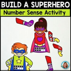 Number Sense Activities for Kindergarten | Build a SUPERHERO