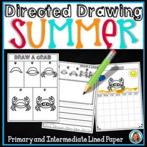 Directed Drawing SUMMER | Independent Work Packet | Writing