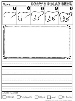 Directed Drawing WINTER | Independent Work Packet | Writing - Image 2
