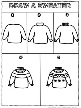 Directed Drawing WINTER | Independent Work Packet | Writing - Image 3