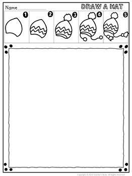 Directed Drawing WINTER | Independent Work Packet | Writing - Image 4