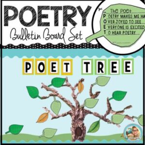 POETRY Bulletin Board Ideas | SPRING | National Poetry Month