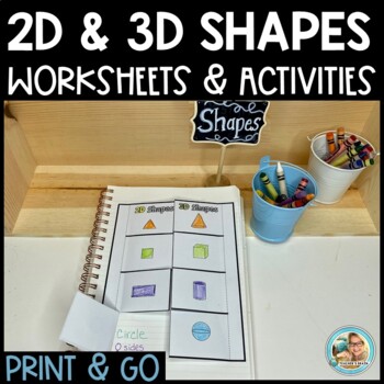 2D and 3D Shapes Worksheets & Activities for Kindergarten - 2nd Grade ...