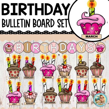 EDITABLE Birthday Chart Display | Bulletin Board | Classroom Decor