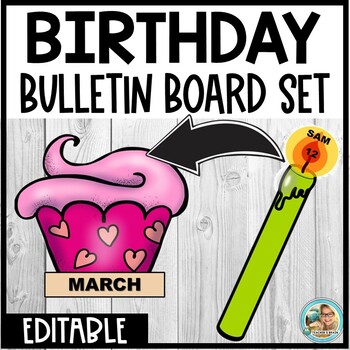 EDITABLE Birthday Chart Display | Bulletin Board | Classroom Decor - Image 2