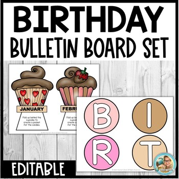 EDITABLE Birthday Chart Display | Bulletin Board | Classroom Decor - Image 3