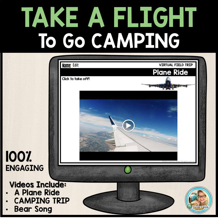 CAMPING Activities Virtual Field Trip - End of the Year Google Slides ...