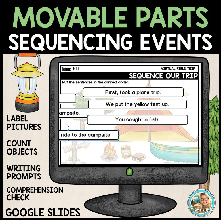 CAMPING Activities Virtual Field Trip - End of the Year Google Slides ...