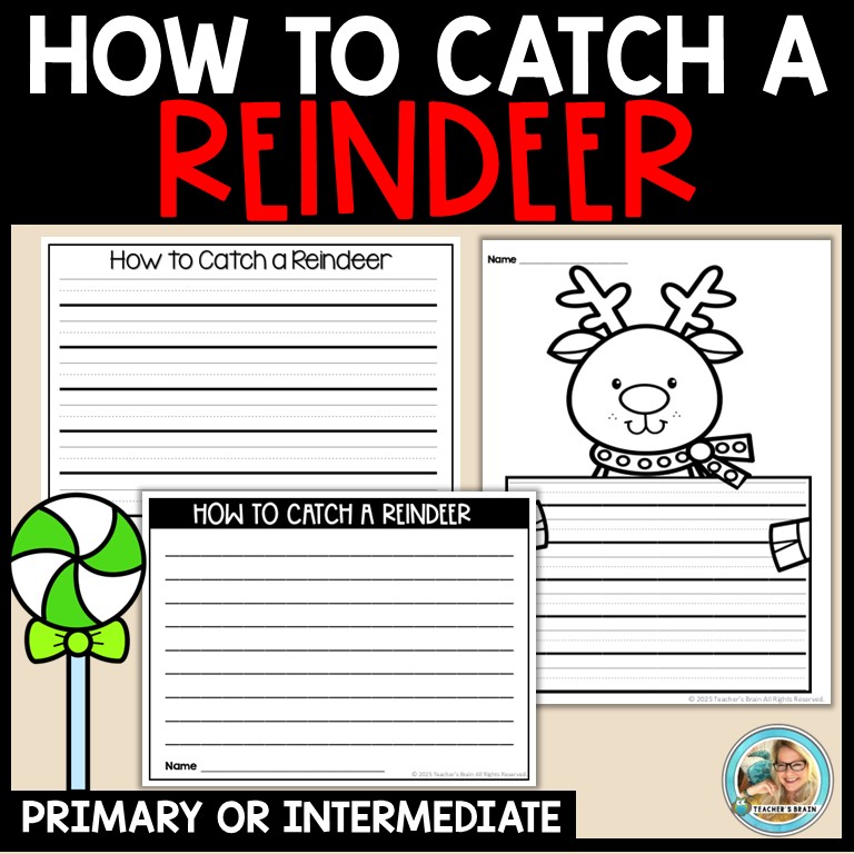 How to CATCH A REINDEER Writing Activities | Trap | Craft & Bulletin Board - Image 3