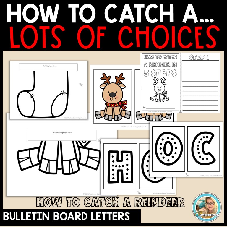 How to CATCH A REINDEER Writing Activities | Trap | Craft & Bulletin Board - Image 4