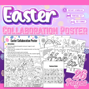 Easter Collaborative Poster printable bulletin board display