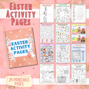 Easter Activity Pages printable color center activities