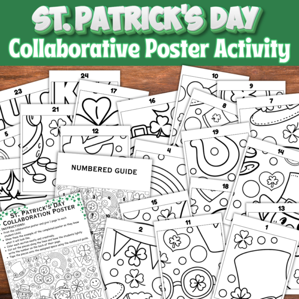 St. Patrick’s Day Collaborative Poster Printable Classroom Activity
