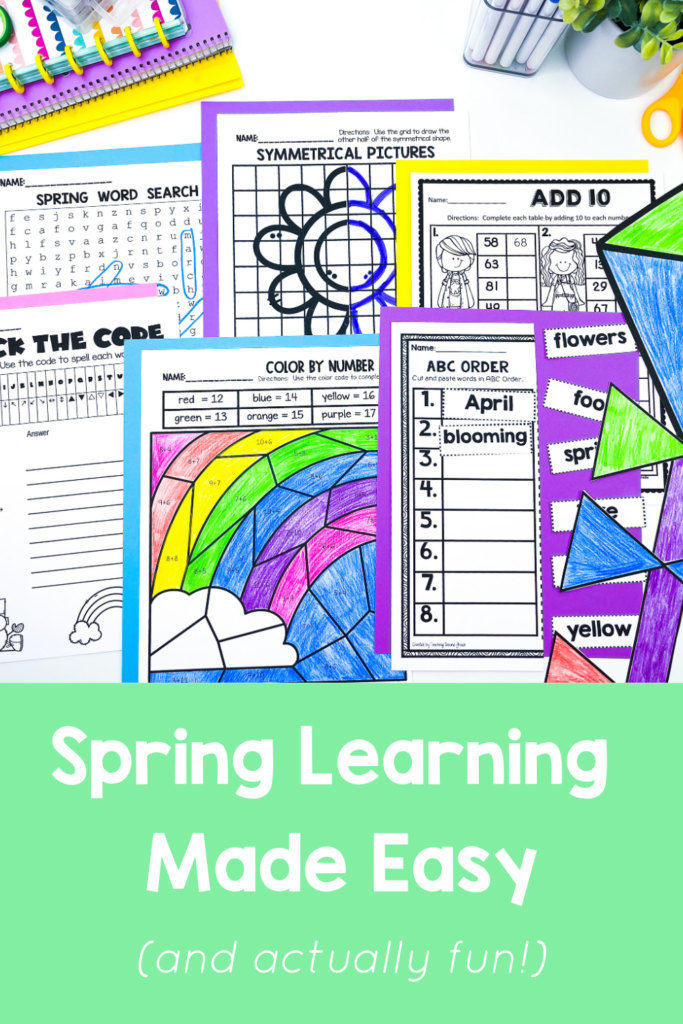 spring worksheets for 2nd grade