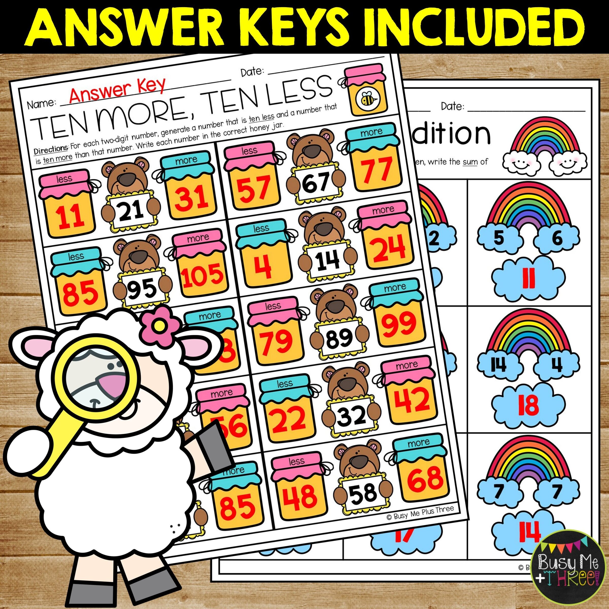 1st Grade Spring Math Review No Prep Printables - Teaching Ideas Made Easy