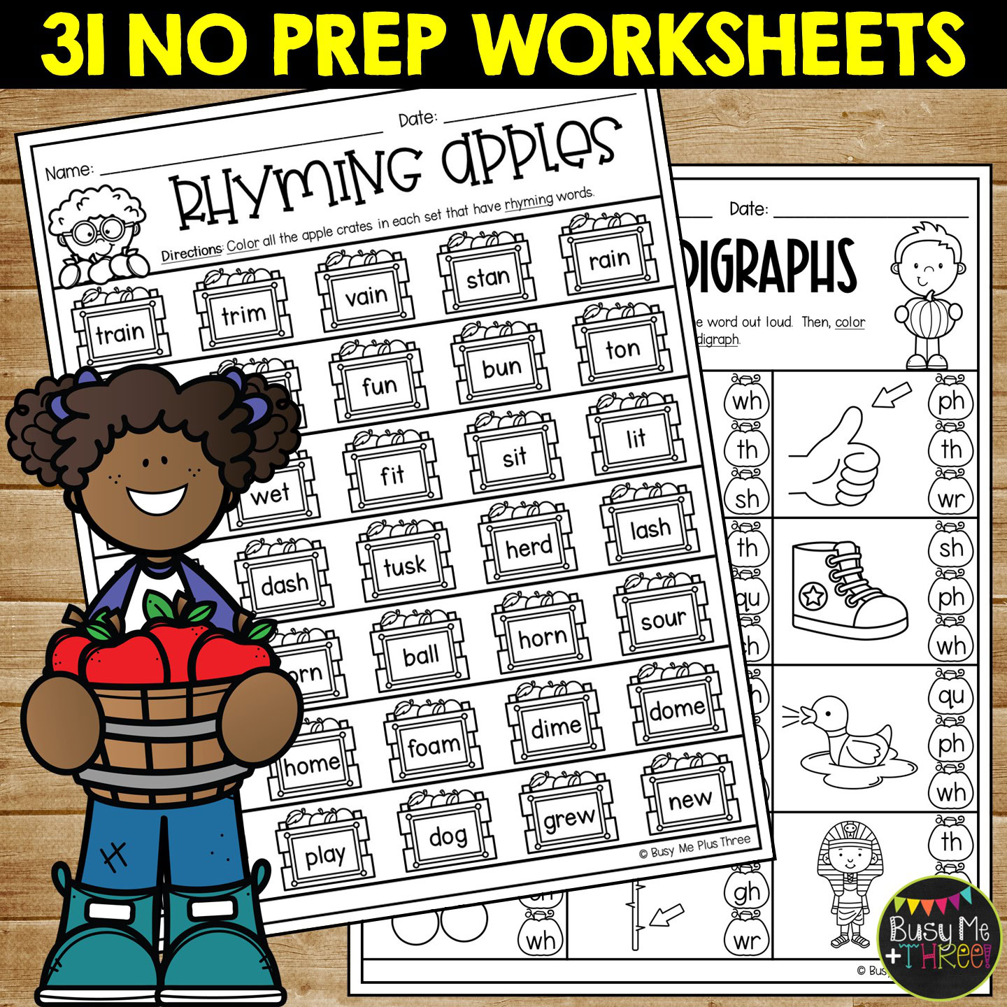 1st Grade Fall ELA Review No Prep Worksheets September - Image 3