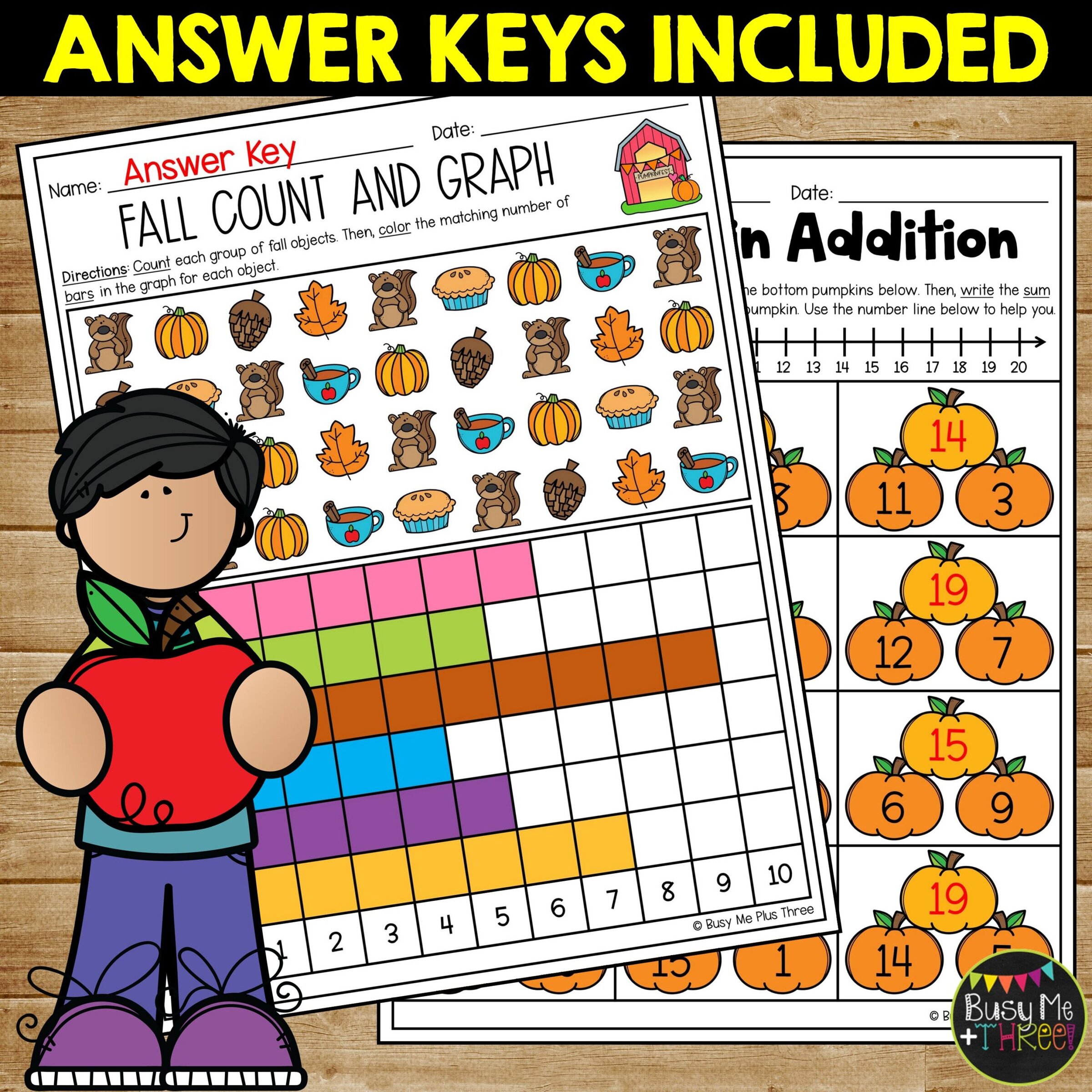 1st Grade Fall Math Review No Prep September Worksheets - Teaching ...