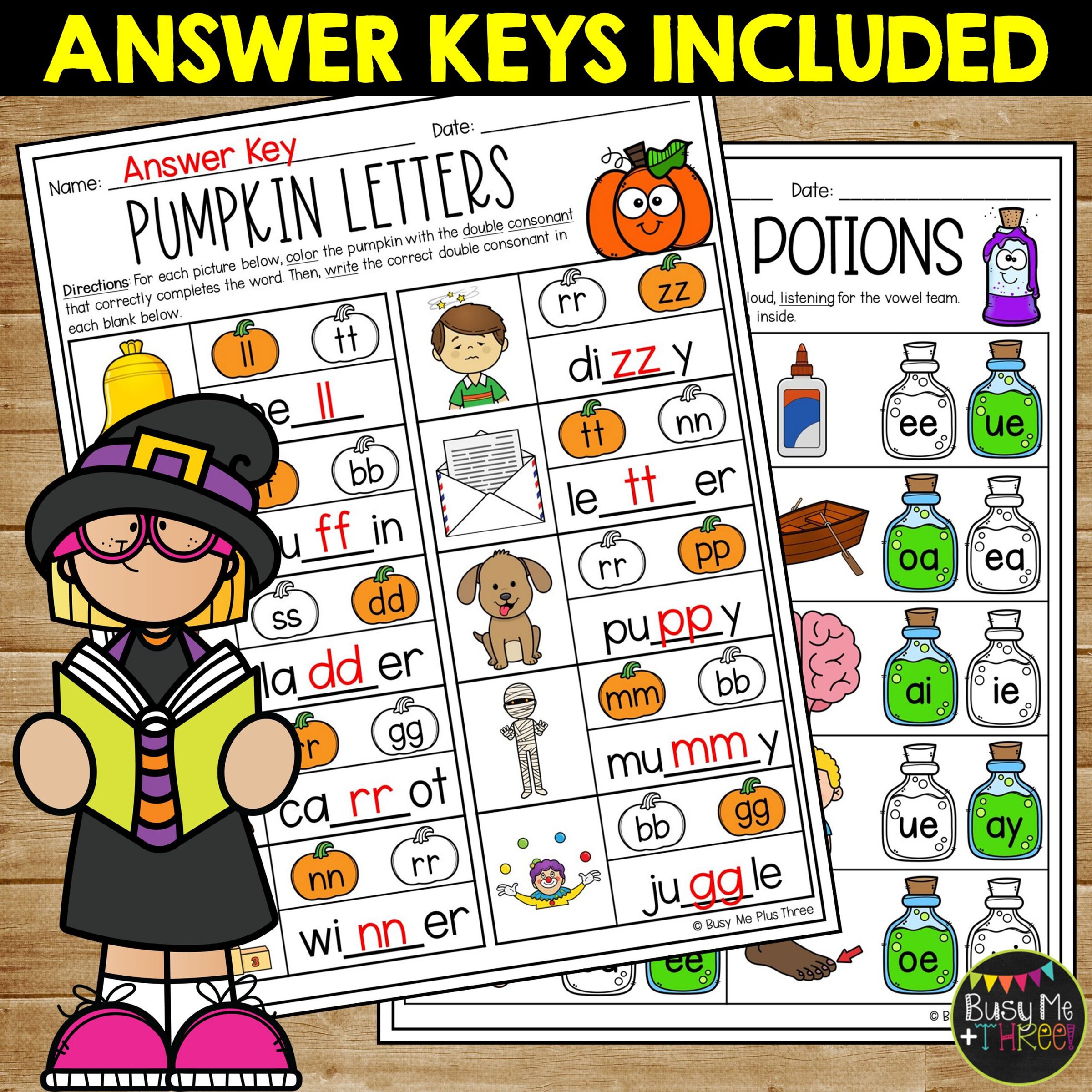 1st Grade Halloween ELA Review No Prep Printables - Image 4