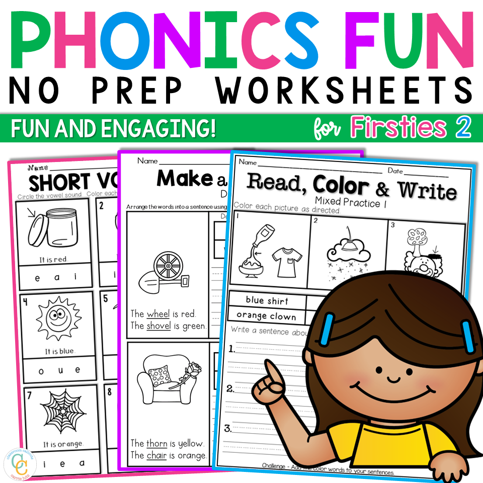 1st Grade Phonics No Prep Worksheets