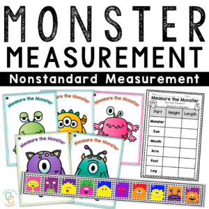 1st Grade Measurement Math Centers Nonstandard Units Activities