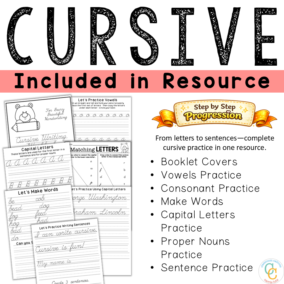 Cursive Handwriting Practice Workbook Alphabet Letters Worksheets - Image 3