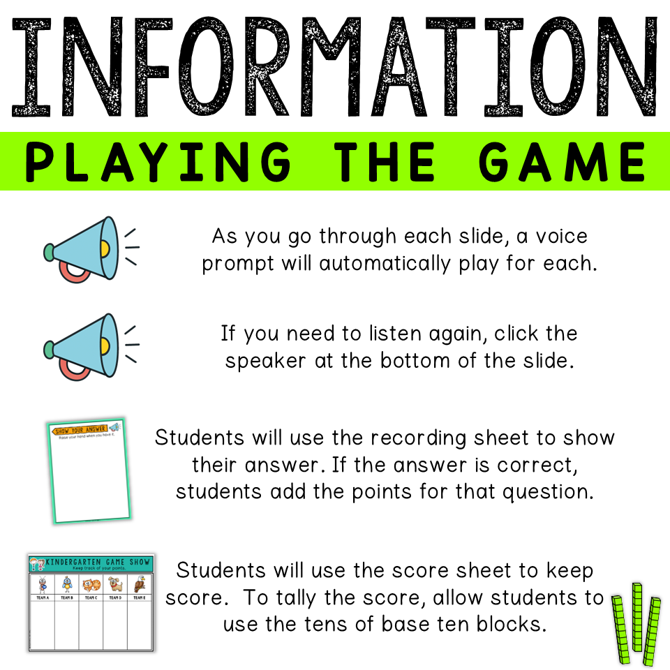 1st Grade Phonics Game Show - No Prep PowerPoint - Image 2