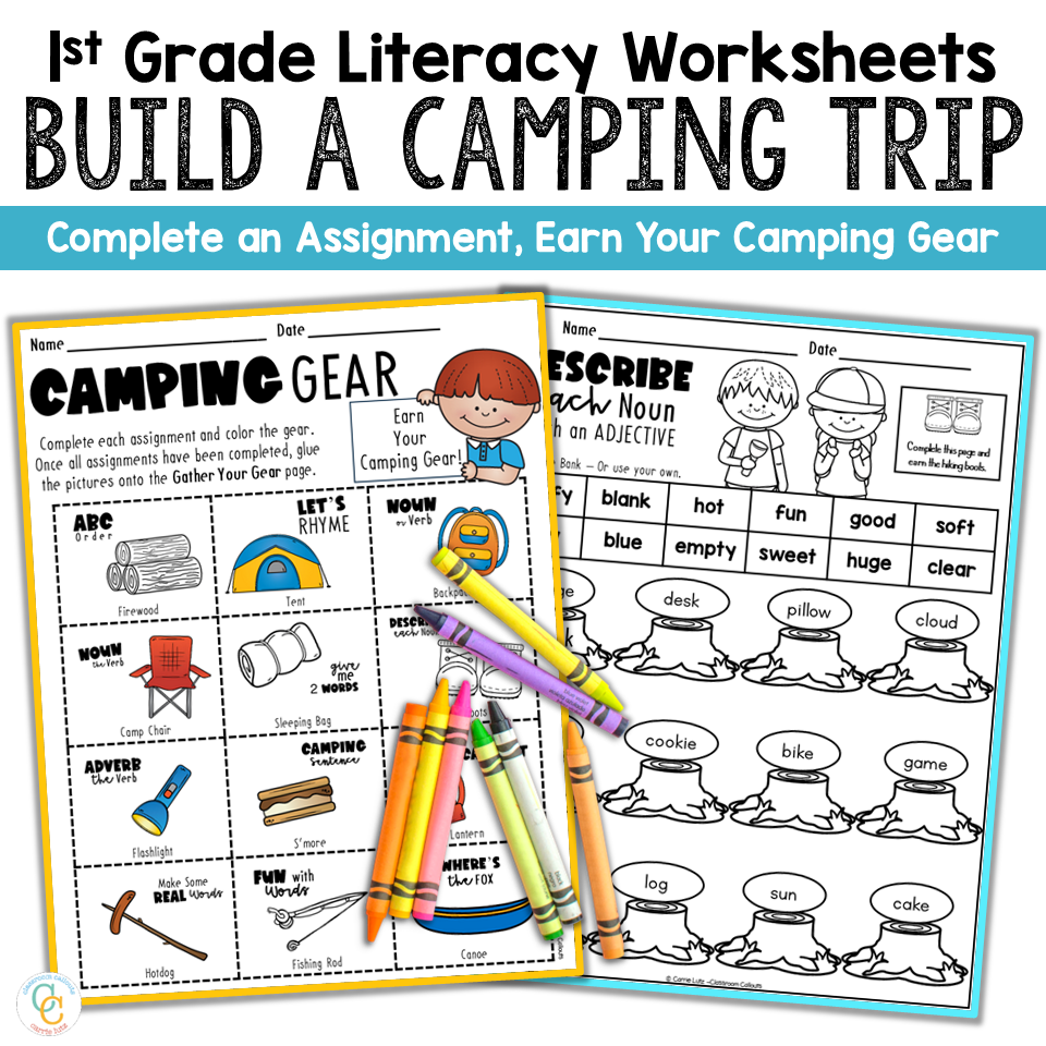 Summer Literacy 1st Grade | No Prep Camping Activities - Teaching Ideas ...