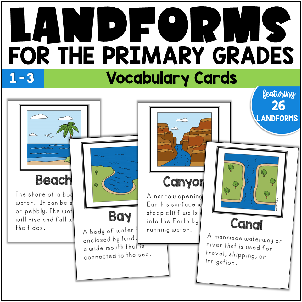 Landforms 2nd Grade | Bodies of Water Social Studies - Image 3
