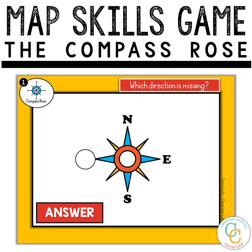 1st Grade Map Skills Game PowerPoint - Image 3