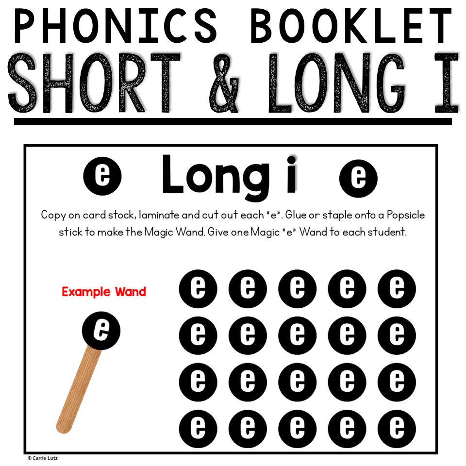 Short and Long I Phonics Booklet K-2 - Image 3