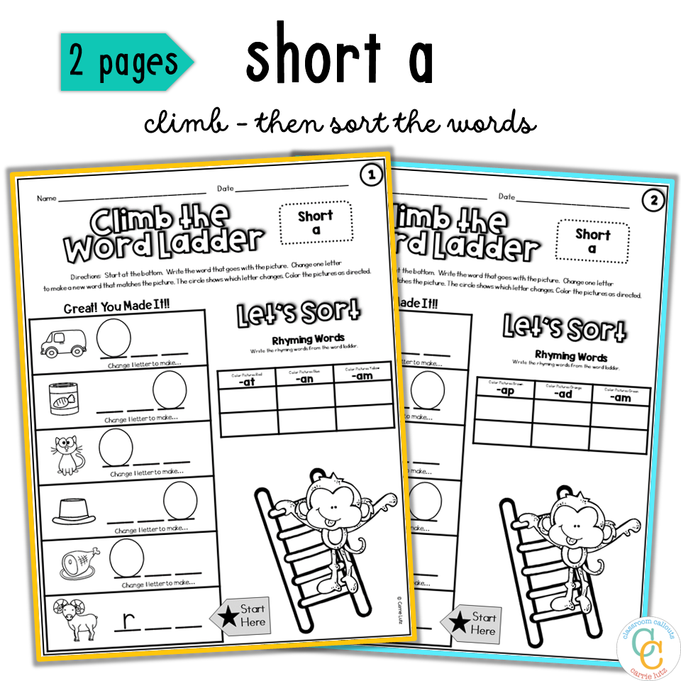 CVC Word Ladders Worksheets 1st Grade Phonics No Prep - Image 3